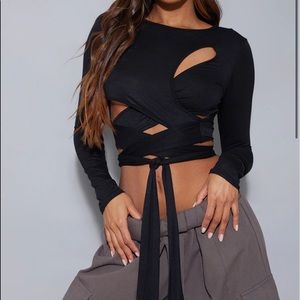 PrettyLittleThing Black Top